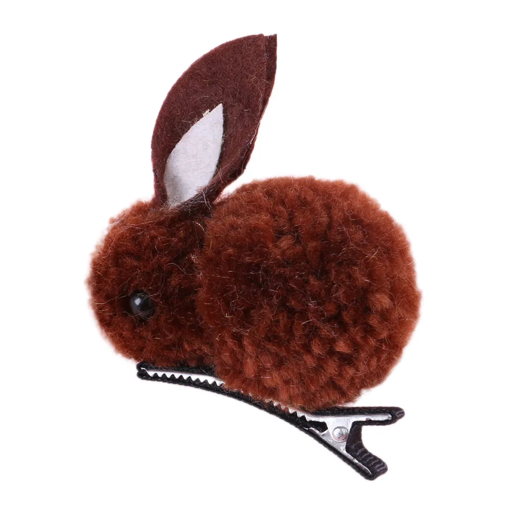 Cute Hair Ball Rabbit Hair Clip Children