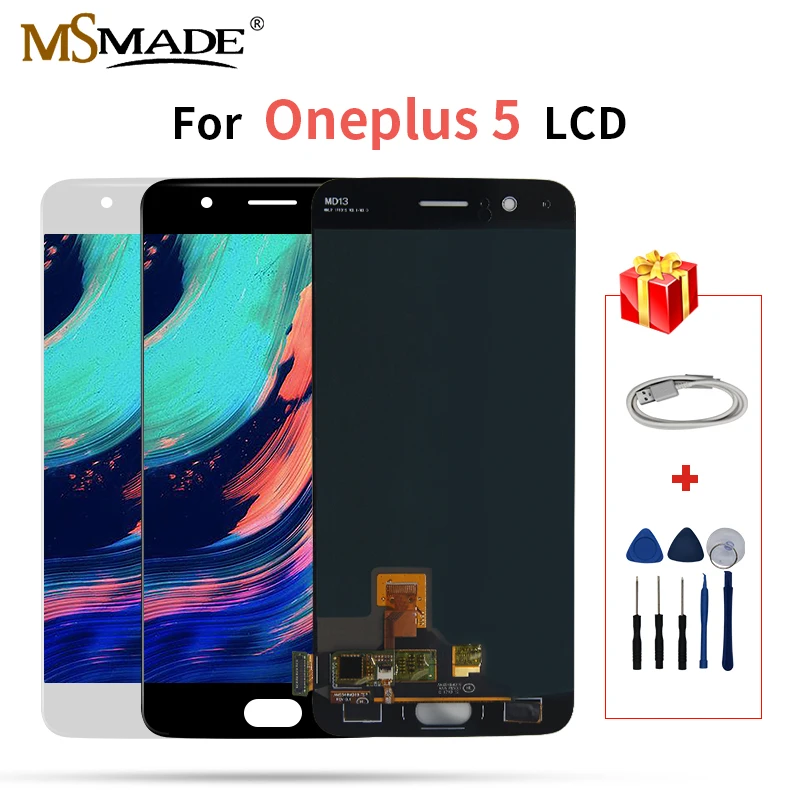 

AAA Quality 5.5" For Oneplus 5 A5000 LCD Touch Screen Digitizer Display Replacement Assembly Parts With Frame Free Shipping