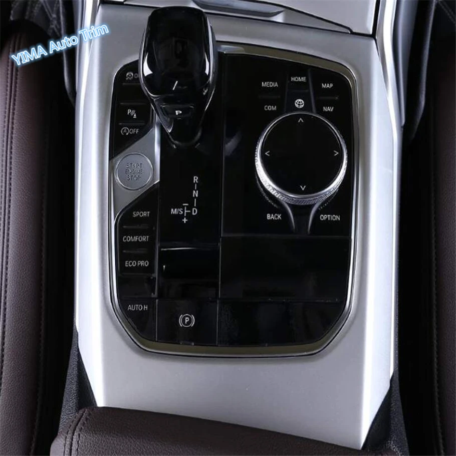 

Lapetus Auto Styling Gear Shift Transmission Box Frame Cover Trim Fit For BMW 3 Series G20 2019 2020 ABS / Matte / Carbon Fiber