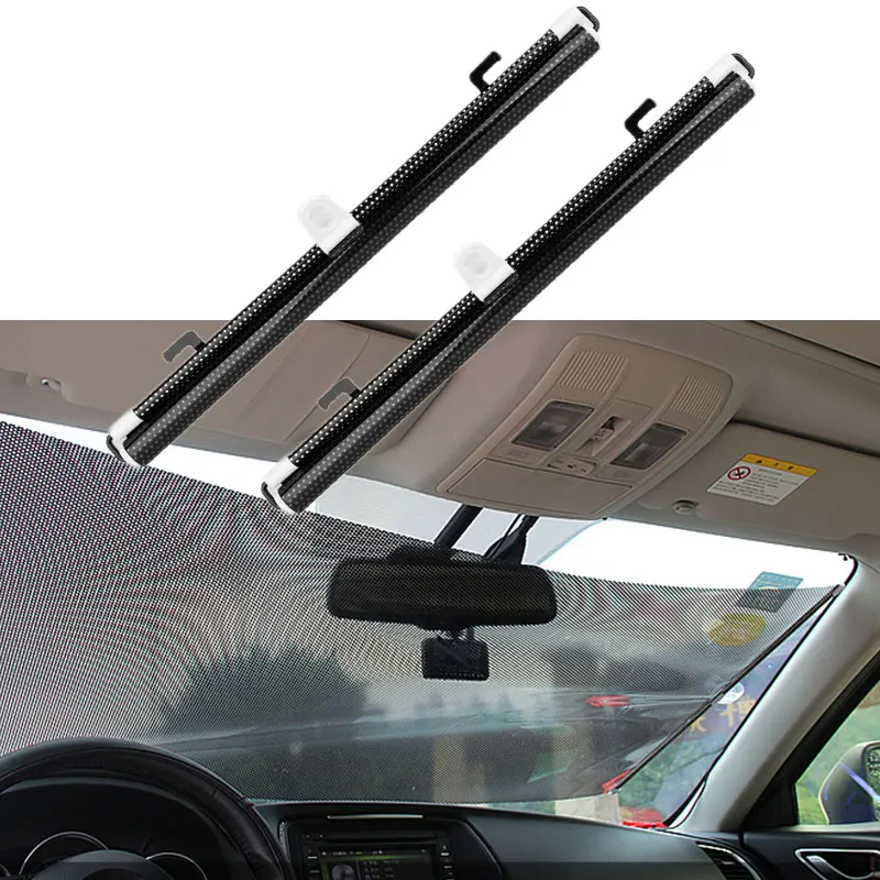 

Car Sunshade Curtain Rear Side Window Front Back Windshield Sun Block Blinks Black Cover Suction Cup Universal Cars Accessories