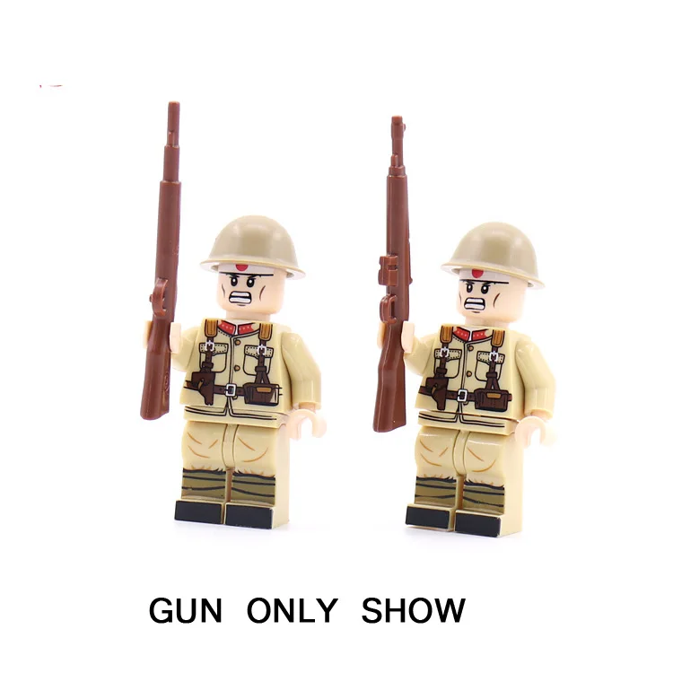 Moc мировая война военный строительный блок brickmania японская армия солдат ww2 фигурки diy Кирпичи игрушки для мальчиков Подарки
