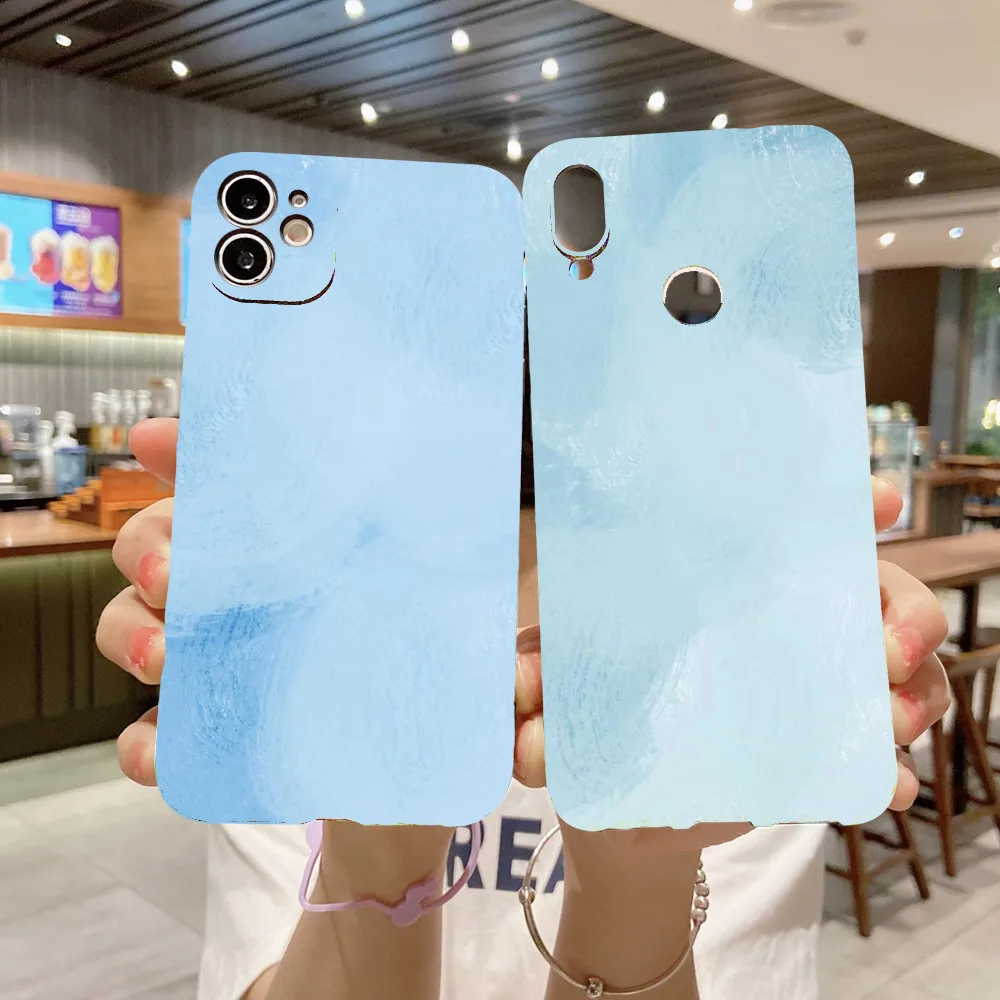Gradient Colorful Phone Cover For Xiaomi Redmi Note 10T 10S 10 9 8 6 Pro 9T 9A 9C 9S 8T 7 7A 5 Plus 4X 6A Painted Silicone Case | Мобильные