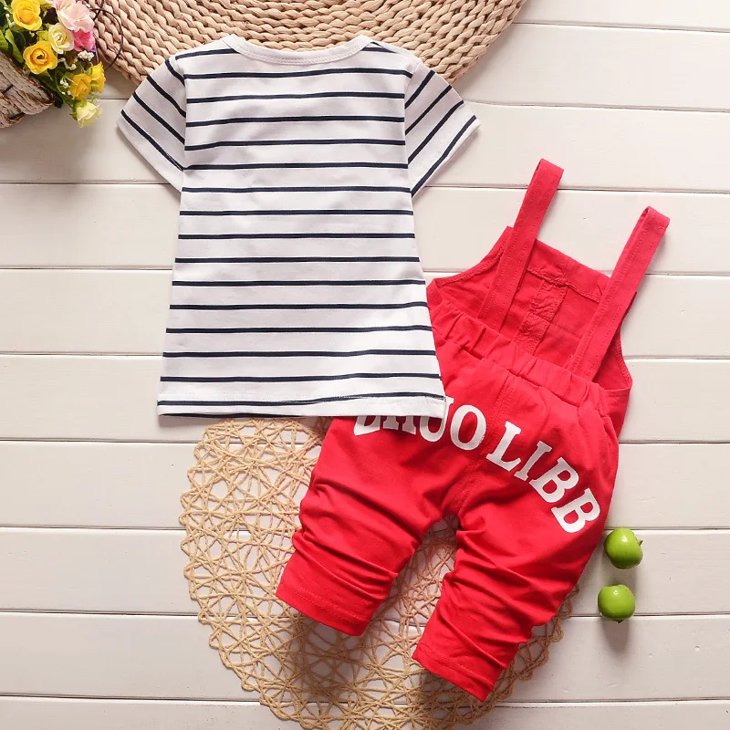 Summer Baby Clothes Set Newborn Cartoon T Shirts + Pants 2PCS Infant Kids Clothes Suits Toddler Outfits A0013