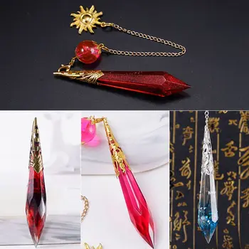 

24 Pcs/Set Crystal Epoxy Resin Mold Pendulum Casting Silicone DIY Crafts Mould N58F