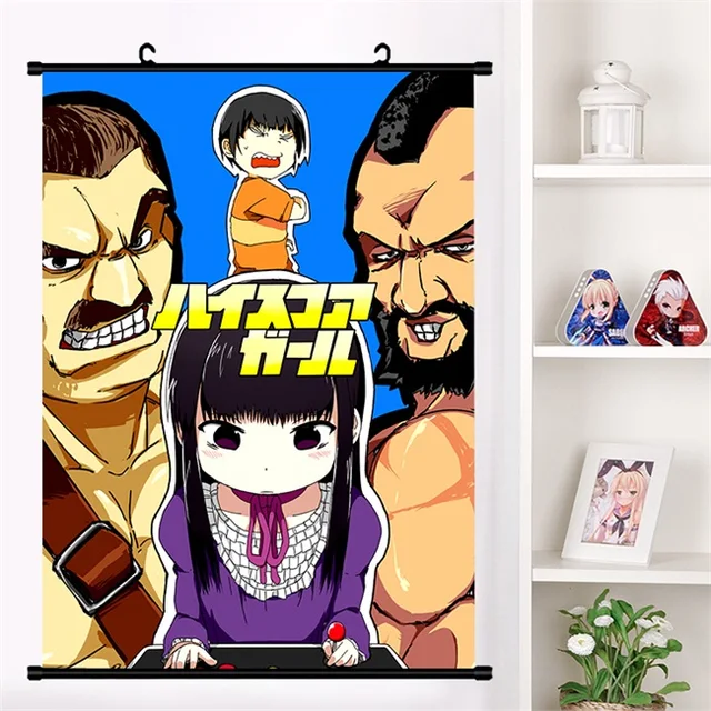 Anime High Score Girls Yaguchi Haruo Oono Akira Wall Scroll Mural Poster Wall Hanging Poster Home Decor Collection Art Gifts Painting Calligraphy Aliexpress