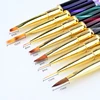 Brushes for manicure Nail Art Tool Carving Pen Acrylic UV Gel nails Extension Liner Grids Flower DIY Design Drawing Liner Brush 5