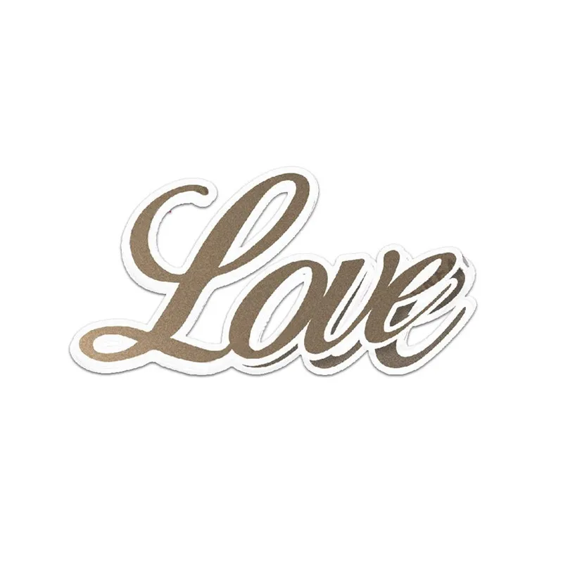 Металлические штампы Eastshape с надписью Love для изготовления открыток скрапбукинга
