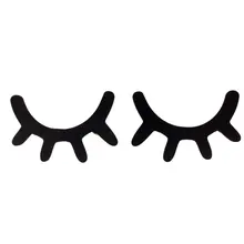 Cartoon 3D Wood Wall Sticker DIY Cute Eyelash Closed Eye Wall Decal For Children Babies Home Living Room Decoration