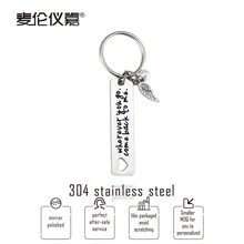 304 брелоки для пар из нержавеющей стали, куда бы вы ни отправились. Перламутровая корозионная надпись крыла в настоящее время доступна