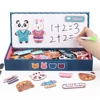 Baby Puzzles Educational Toys Little Bear Magnetic Jigsaw Changing Clothes Kids Children's early Montessori Learning Gift 2