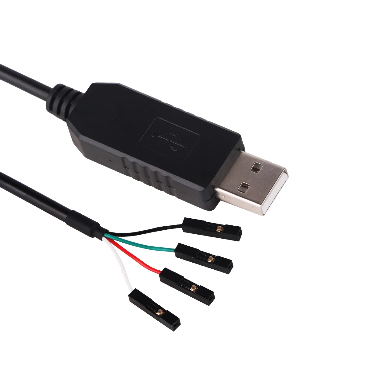 FTDI TTL-232R TTL TO USB 4-Way SIL,0.1” 2.54mm Pitch 4 Pin Terminal Block Adapter Connector Serial Converter Cable rcmall 5pcs ft232rl ftdi mini usb to ttl serial converter adapter module 3 3v 5 5v adapter board for arduino usb cable