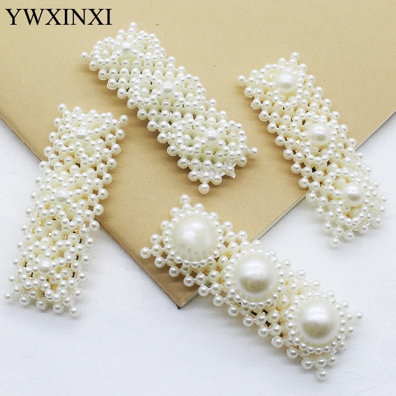 Beautiful Pearl Hair Clip for Girl Elegant Lovely Design Snap Barrette Stick Hairpin Hair Styling Accessories 1pcs Batch