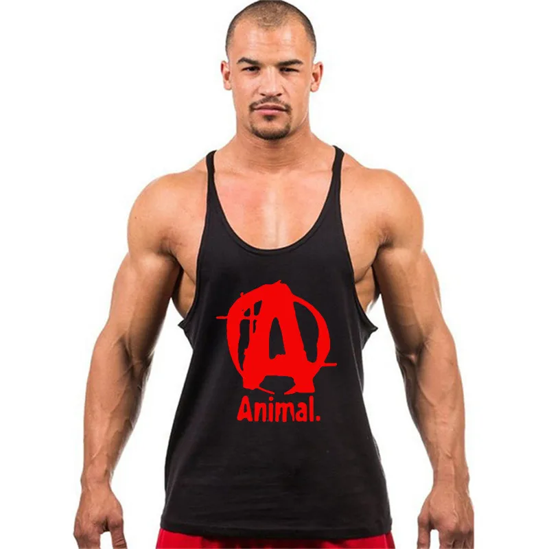 

2017Gyms Bodybuilding Brand Tank Top Men Stringer Tank Top Fitness Singlet Sleeveless shirt Workout Man Undershirt Clothing