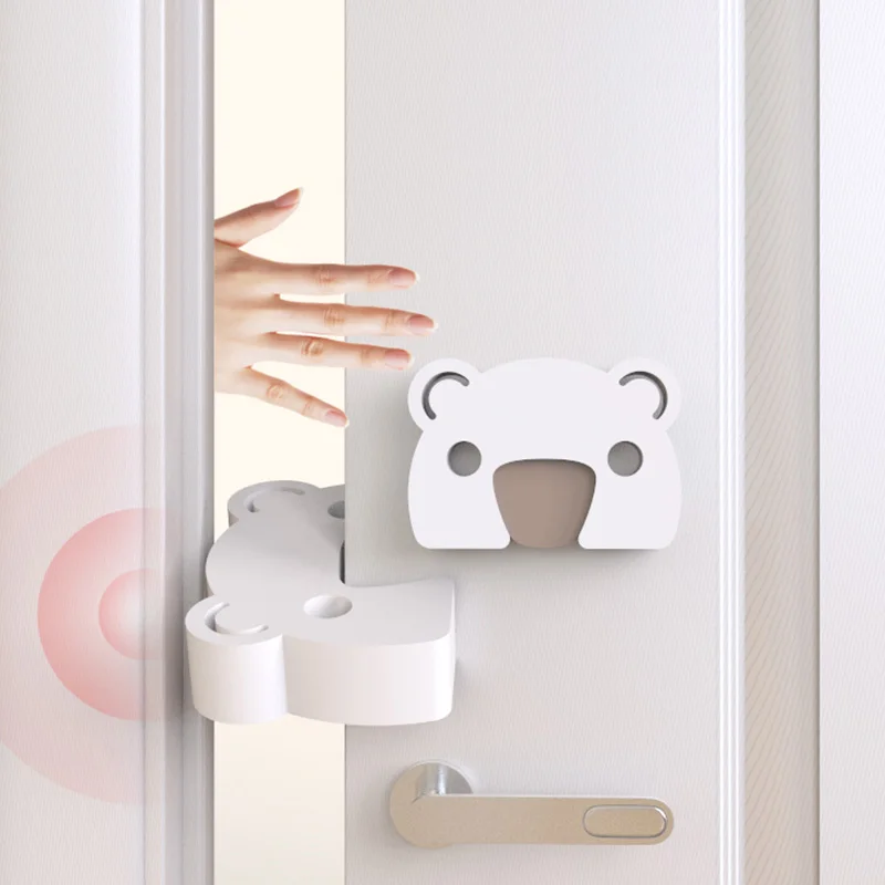 Rubber door stop Door Stopper Baby Safety Cartoon Animal Thick Door Block Anti-Pinch Hand Kids Children Finger Protect White Eva Stoppers