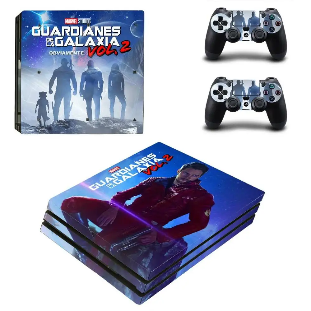 Наклейка для PS4 Pro Guardians of the Galaxy Vol Play station 4 Pro виниловая наклейка s для консоли и контроллера playstation 4 Pro