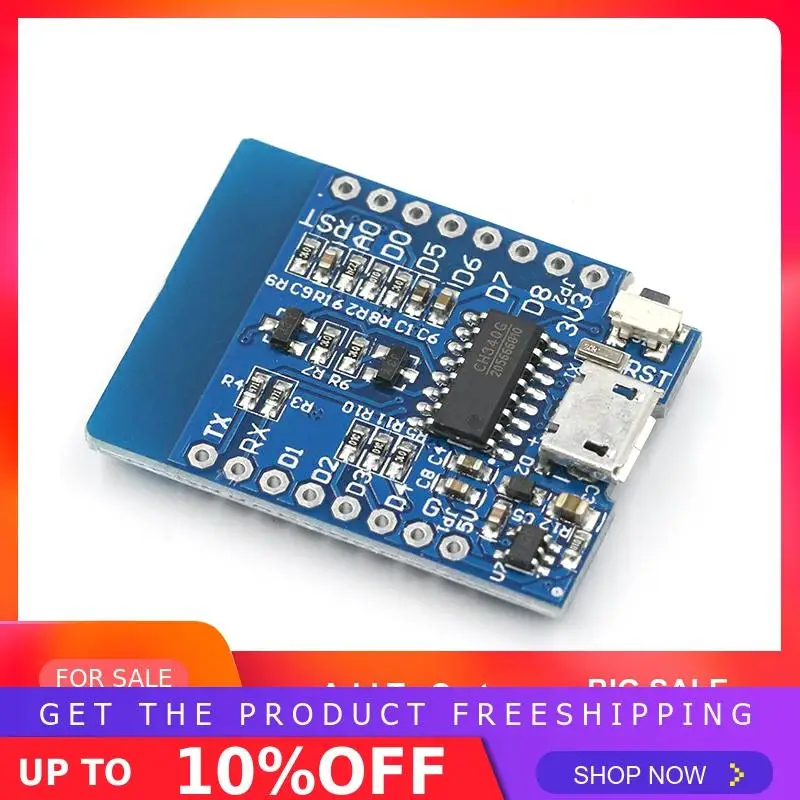 ESP8266 ESP-12 ESP12 WeMos D1 Мини-модуль Wemos D1 Мини WiFi макетная плата Micro USB 3,3 В на основе ESP-8266EX 11 цифровых контактов