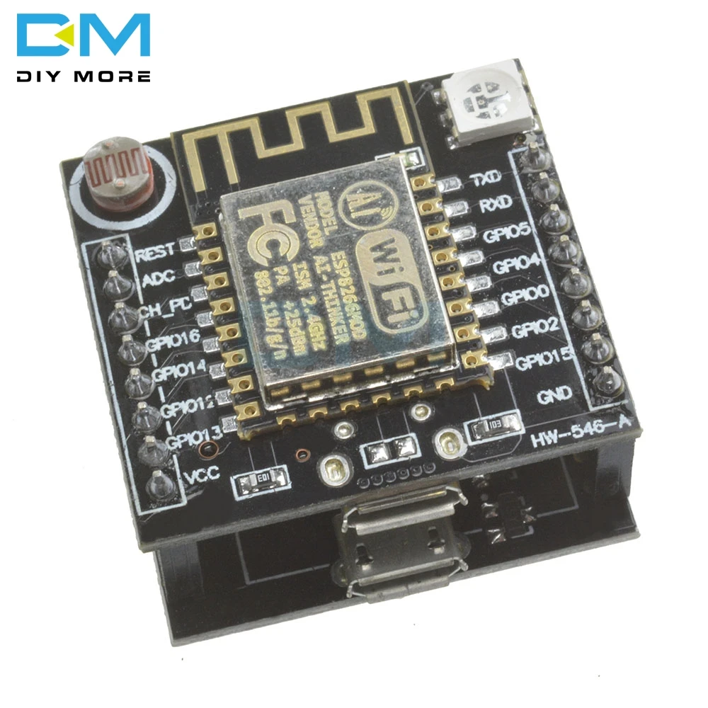 ESP8266 ESP 12F серийная плата разработки Wi Fi Witty Cloud фотомодуль MINI NodeMCU для Arduino LDR WS2812