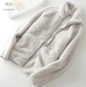 

Hot 2020 Winter Coat Women's Fleece Jacket Double-sided Fleece Men's Thickened Coats Warm Outdoor Fleece Top Stormcoat Liner