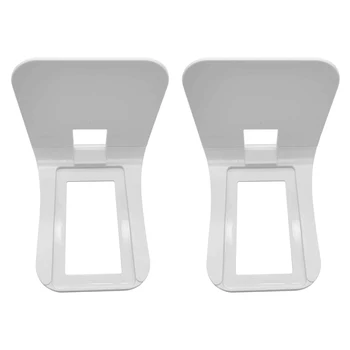 

2pcs Charging Holder Bathroom Outlet Shelf Speaker Cell Phone Detachable Socket Wall Mount Bedroom Practical Modern Space Saving