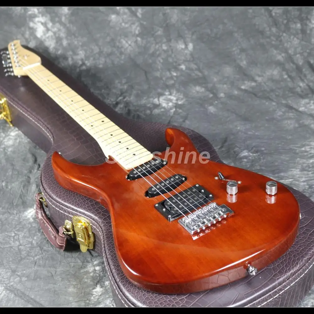 Горячая Распродажа 2019 электрическая гитара бритвенный мост кленовый гриф