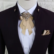 Модный галстук-бабочка, формальное платье, мужские вязаные галстуки, карманные квадратные мужские аксессуары