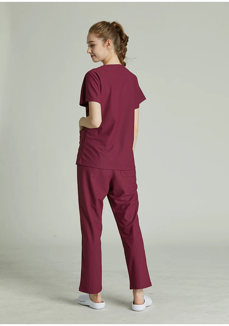 IF зубные скрабы салон красоты мужская униформа медсестры Летняя женская Больничная модная дизайнерская облегающая медицинская одежда набор