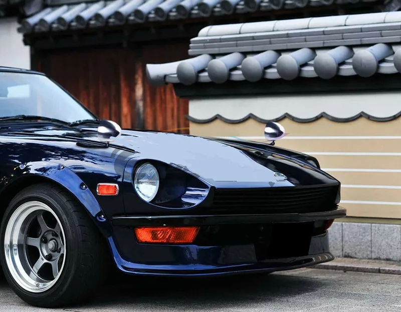 Ретро серебряный корпус гоночный дрейфующий раллийный зеркальный чехол с синим