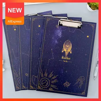 

A4 Folder Board Creative Starry Sky Student Writing Draw Suitable Clip Test Supplies Information Write Clip Paper Pad And O G7U9