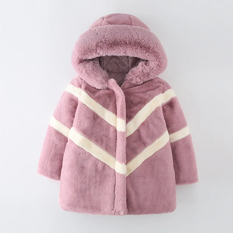 30 Degree Down Jackets For Girls Kids Winter Jacket Real Fur Collar Solid Thicken Warm White Duck Down Coat Parka For Girls