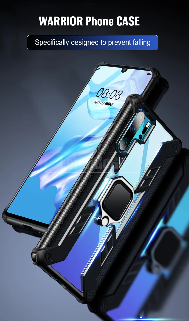 Противоударный защитный чехол для телефона для huawei P30 Pro Чехол подставка с магнитным кольцом задняя крышка для huawei mate 20 Pro Оболочка Чехол s Coque