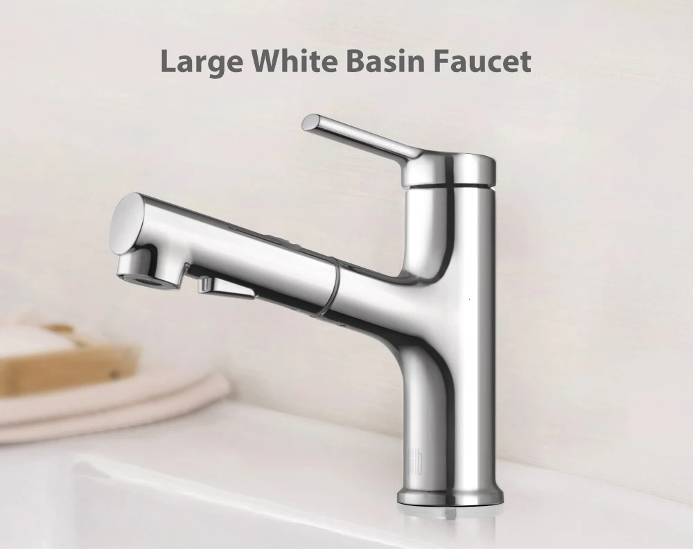 Large White Basin Faucet