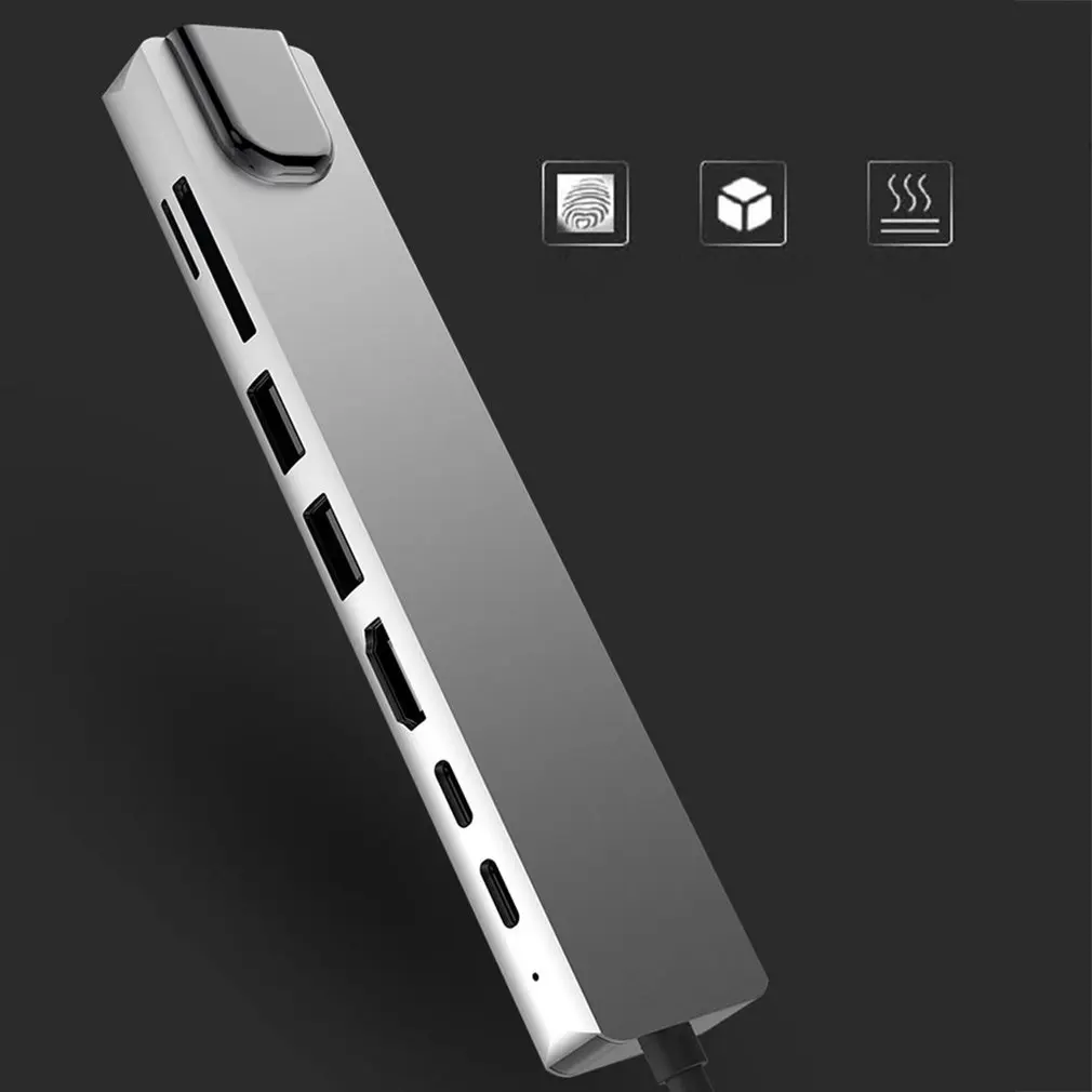 Концентратор адаптер 8 в 1 Порты USB 3 0 Тип C Hdmi концентратор Usb до 4K 30 Гц HD ноутбук PD
