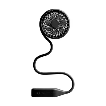 

USB Rechargeable Single Head Handheld Fan Lazy Hanging Neck Fan Desktop Fan Winding Fan Mini Portable Fan