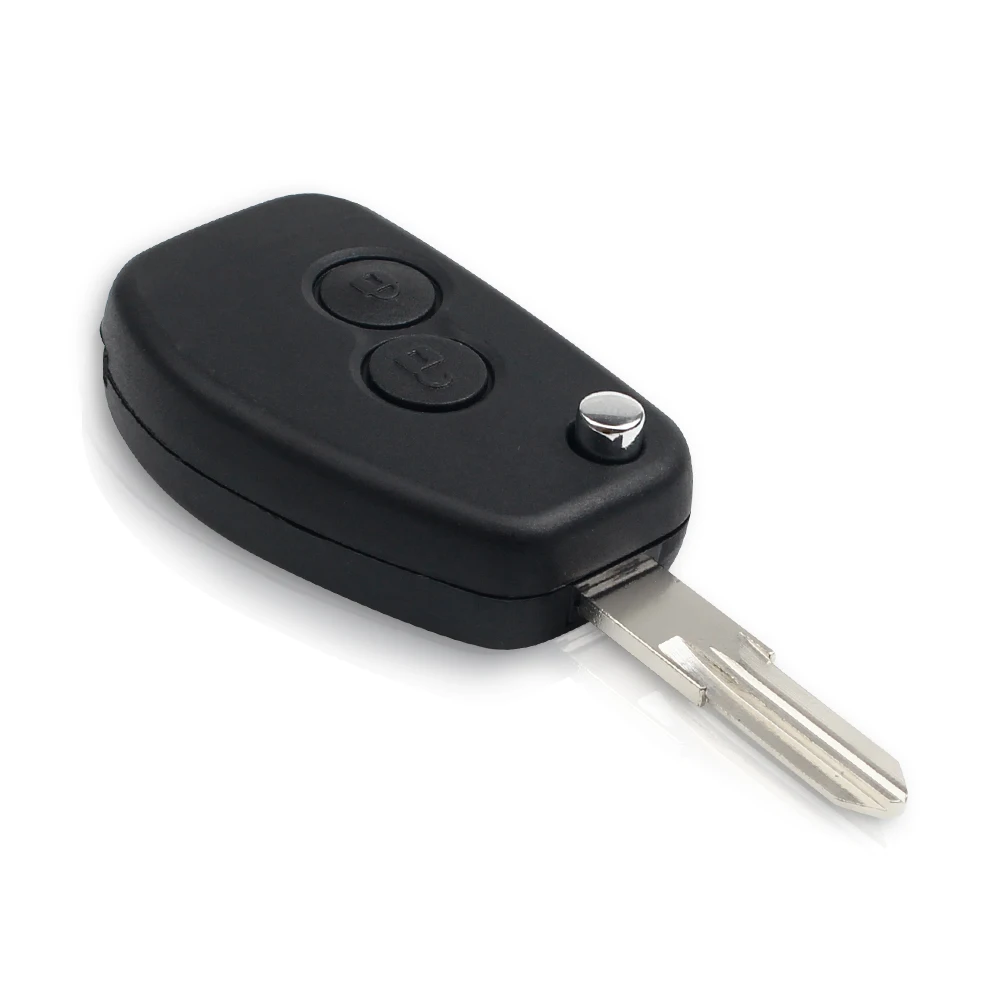 KEYYOU для Renault Dacia модус Логан Клио Espace Fob 2 кнопки модифицированный Автомобильный ключ оболочка Флип складной пульт дистанционного ключа чехол