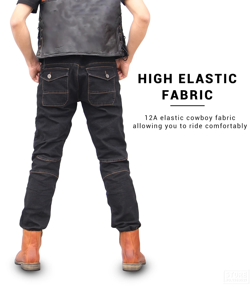 Motorcycle Pants Moto Protection Motocross Jeans Rodilleras Moto Jeans Men Motorcycle Motocross Pants Four Seasons Breathable