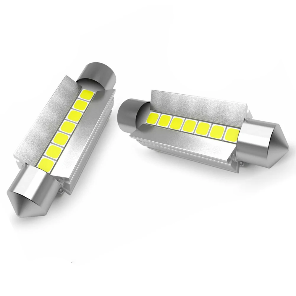 LED Interior Bulb 2Pcs Ceiling Dome Light Bulbs Personalized Lighting For Chevy 42MM 578 212-2 6000KBright White Car Accessories