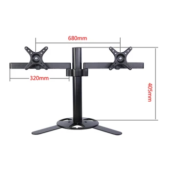 

DL-CY09 Big base LCD LED 10-24" Monitor desktop stand rotate tilt computer holder TV Mount 360 degree rotating