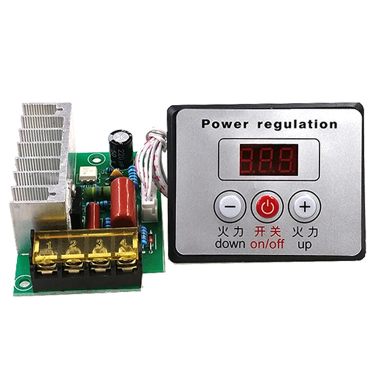 4000W 220V AC SCR Voltage Regulator Motor Speed Temperature Controller_hg
