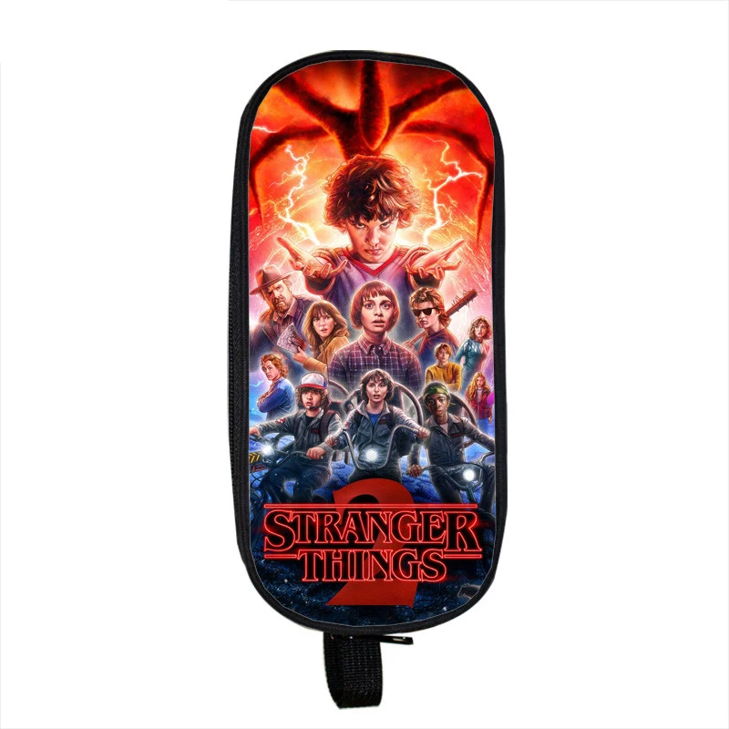 9 High Quality Stranger Things 3 Pencil Case Kids Pencil Bag Fashion Kids Gifts Pencil Holder Student Boy Girl Cute Stationery Bag - Цвет: 9