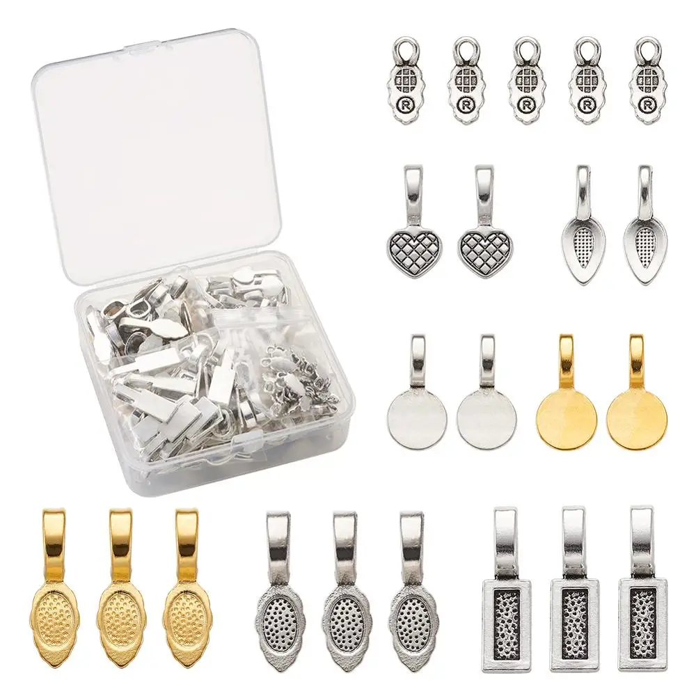 1Set Jewelry Glue on Bails for Pendants Tibetan Style Alloy Glue on