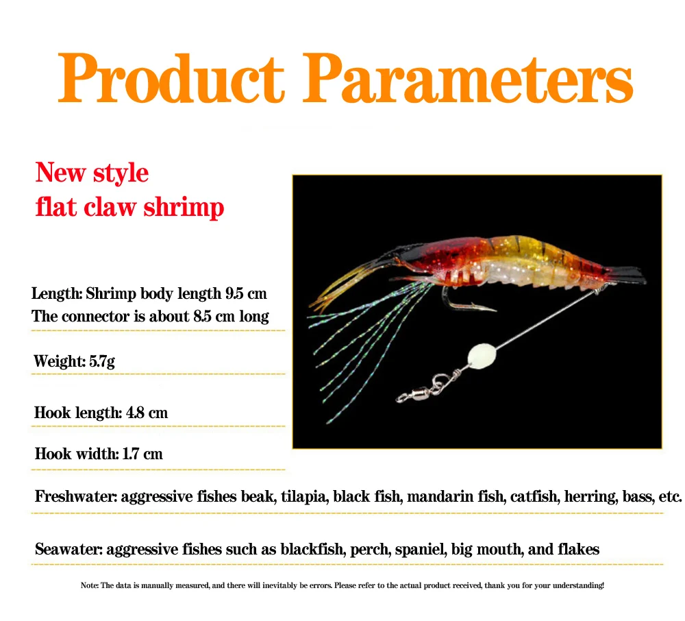 4pcs/Lot Soft Lures Shrimp Bait Set Freshwater/Saltwater Trout Bass Salmon  Luminous Silicone Prawn Fishing Lures Hook Bait - AliExpress