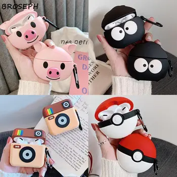 

Earphone Case For Apple Airpods Pro Cases 3D Cute Cartoon Pig Fairydust Camera Case Cover For Air pods pro Soft Earbuds Coque