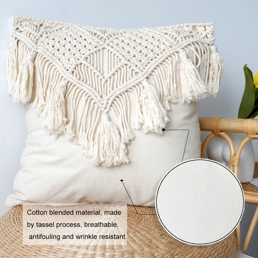 decoração para casa lavável acessórios mistura de algodão com borla