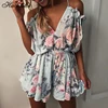 Bohemian Style Playsuit Floral Print Sexy Rompers Short Overalls Top Macacao Feminino Women Clothes Casual Summer Beach Jumpsuit ► Photo 1/6