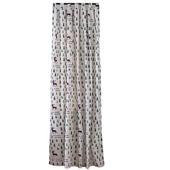 

Nordic Style Curtain Printing Children's American Country Hemp Cotton Products