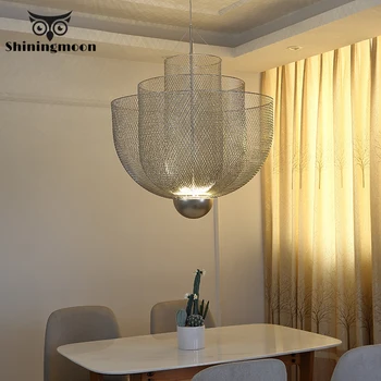 

111V~240V Post Modern Decor Living Room Pendant Lights Luxury Gold Hotel Hall Living Room Pendant Lamp Kitchen Bar Art Hanglamp