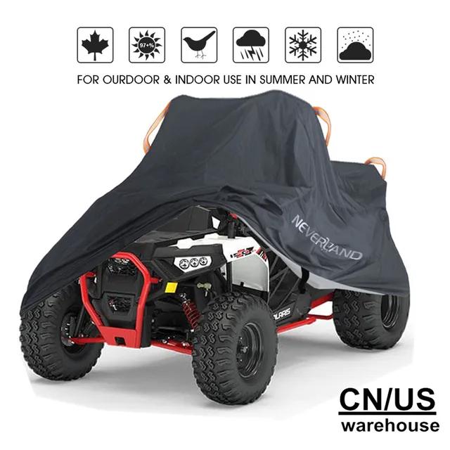US $11.19 Quad Bike ATV Cover Universal 190T Waterproof Motorcycle Vehicle Scooter Kart Motorbike Covers M L 