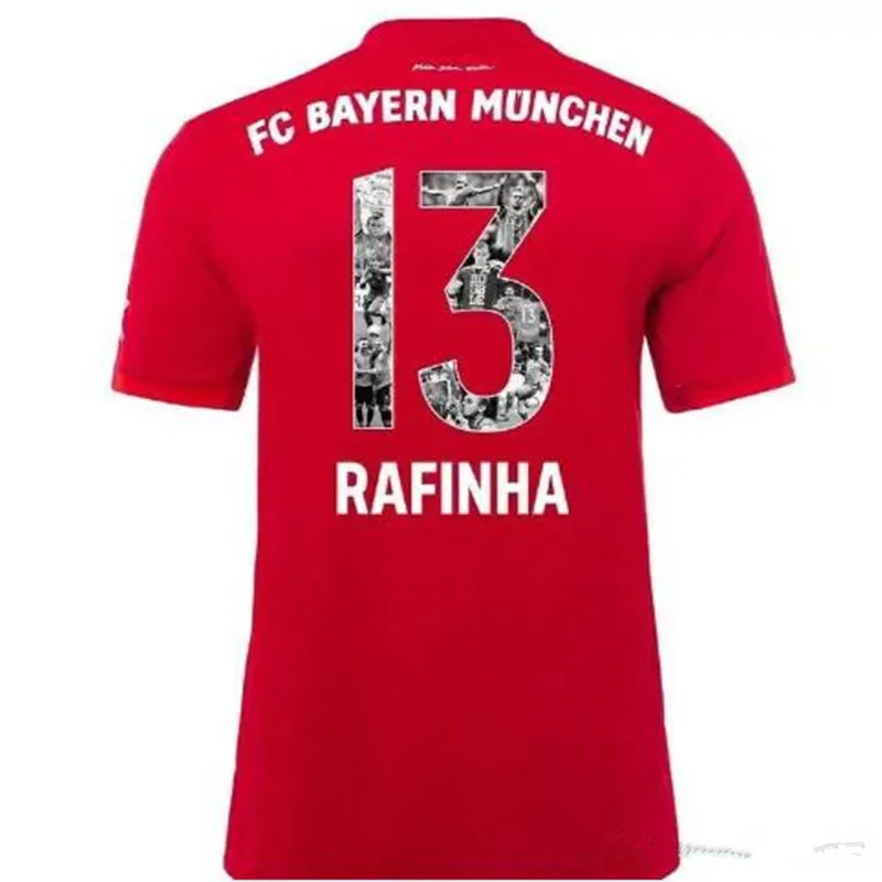 Футбольная Футболка 19/20 RIBERY THIAGO HUMMELS TOLISSO KIMMICH MULLER ROBBEN LEWANDOWSKI JAMES для взрослых