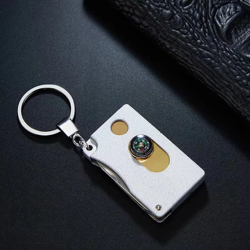 Silver scrub USB перезарядки электронные зажигалки с кольцом для ключей многофункциональная ветрозащитная плазменная зажигалка аксессуары для сигарет мужские гаджеты - Цвет: Silver scrub