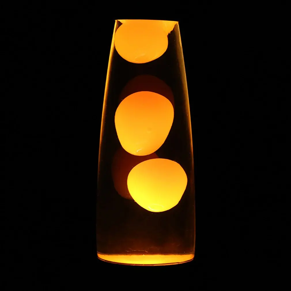 Lava воск лампы ночной Светильник вулкан Стиль 110V металлическое основание медуз Ночной светильник с антибликовым покрытием накаливания светильник ing олова рамки милые подарки - Испускаемый цвет: Orange Color
